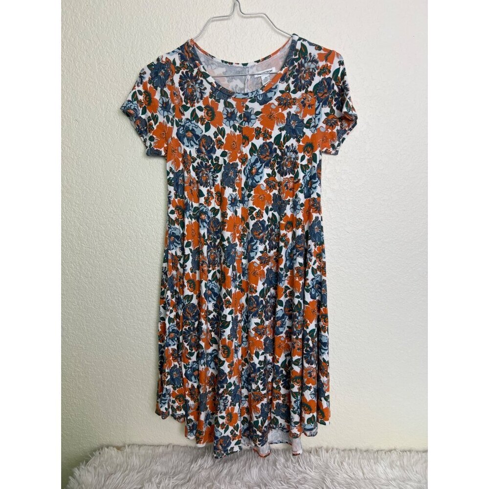Nordstrom XL 14/16 Floral Swing Summer Dress  Scoop Neck SOFT